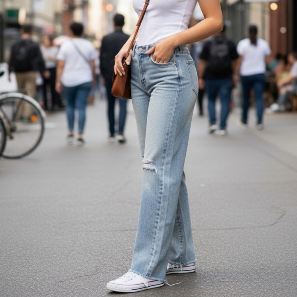 SHEIN Light Blue Denim Pants - Size 26